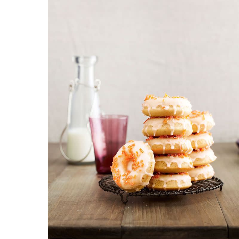 Grapefruit Buttermilk Doughnuts with Candied Zest