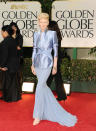 BEVERLY HILLS, CA - JANUARY 15: Actress Tilda Swinton arrives at the 69th Annual Golden Globe Awards held at the Beverly Hilton Hotel on January 15, 2012 in Beverly Hills, California. (Photo by Jason Merritt/Getty Images)