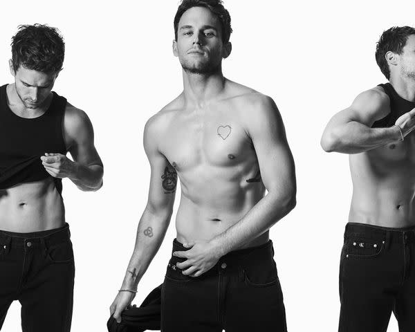 <p>James Brodribb</p> Brandon Flynn stars in Calvin Klein's holiday campaign