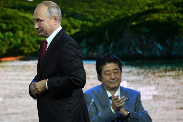 Putin and Abe met at the Eastern Economic Forum in Vladivostok