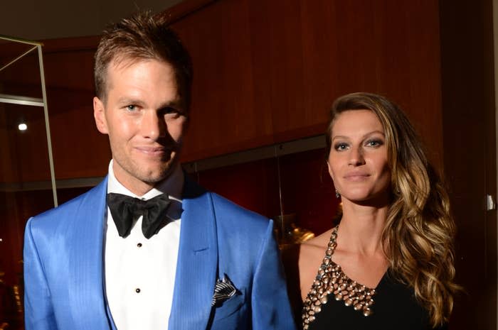 Closeup of Tom Brady and Gisele Bündchen