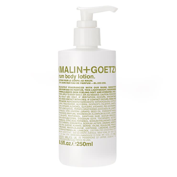 Malin+Goetz Rum Body Lotion. Image via Sephora