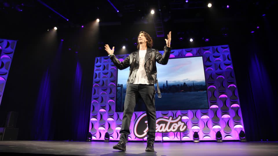 Adam Neumann, founder of WeWork, speaks on stage at the WeWork San Francisco Creator Awards at Palace of Fine Arts on May 10, 2018 in San Francisco, California. - Kelly Sullivan/Getty Images for the WeWork Creator Awards