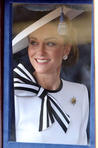 <p>Chris Jackson/Getty</p> Kate Middleton attends Trooping the Colour on June 15, 2024