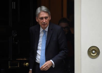 Britain's Finance Secretary Philip Hammond leaves 11 Downing Street, London, Britain, November 15, 2017. REUTERS/Toby Melville