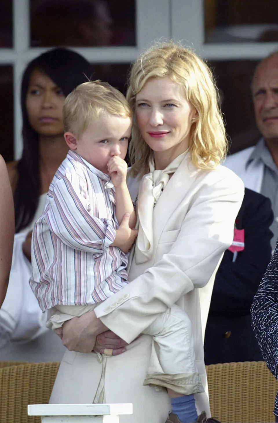 Cate Blanchett with son Dashiell in 2005 