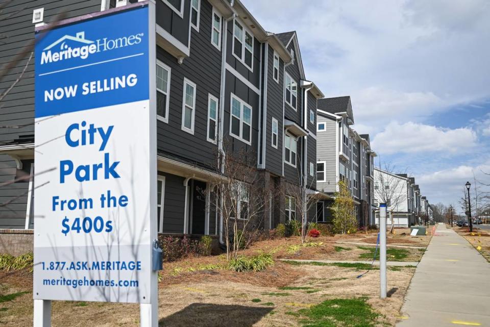 Pope & Land Real Estate is working on finalizing plans for the City Park development. A neighborhood built by Meritage Homes is a part of the project. Melissa Melvin-Rodriguez/mrodriguez@charlotteobserver.com