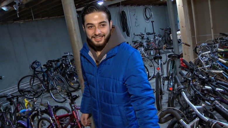 Syrian bike mechanic hooks up Saint Johners with free rides