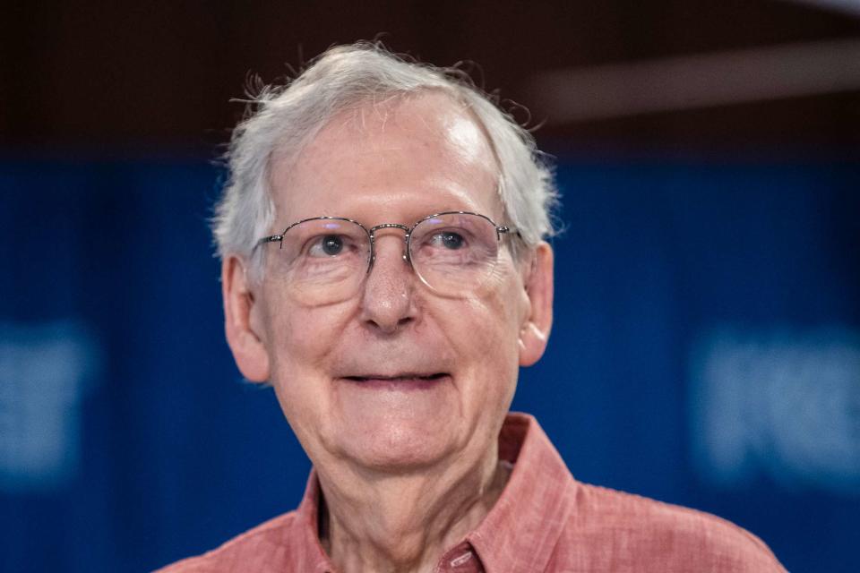 <p>Ryan C. Hermens/Lexington Herald-Leader viÂ­a AP</p> Sen. Mitch McConnell