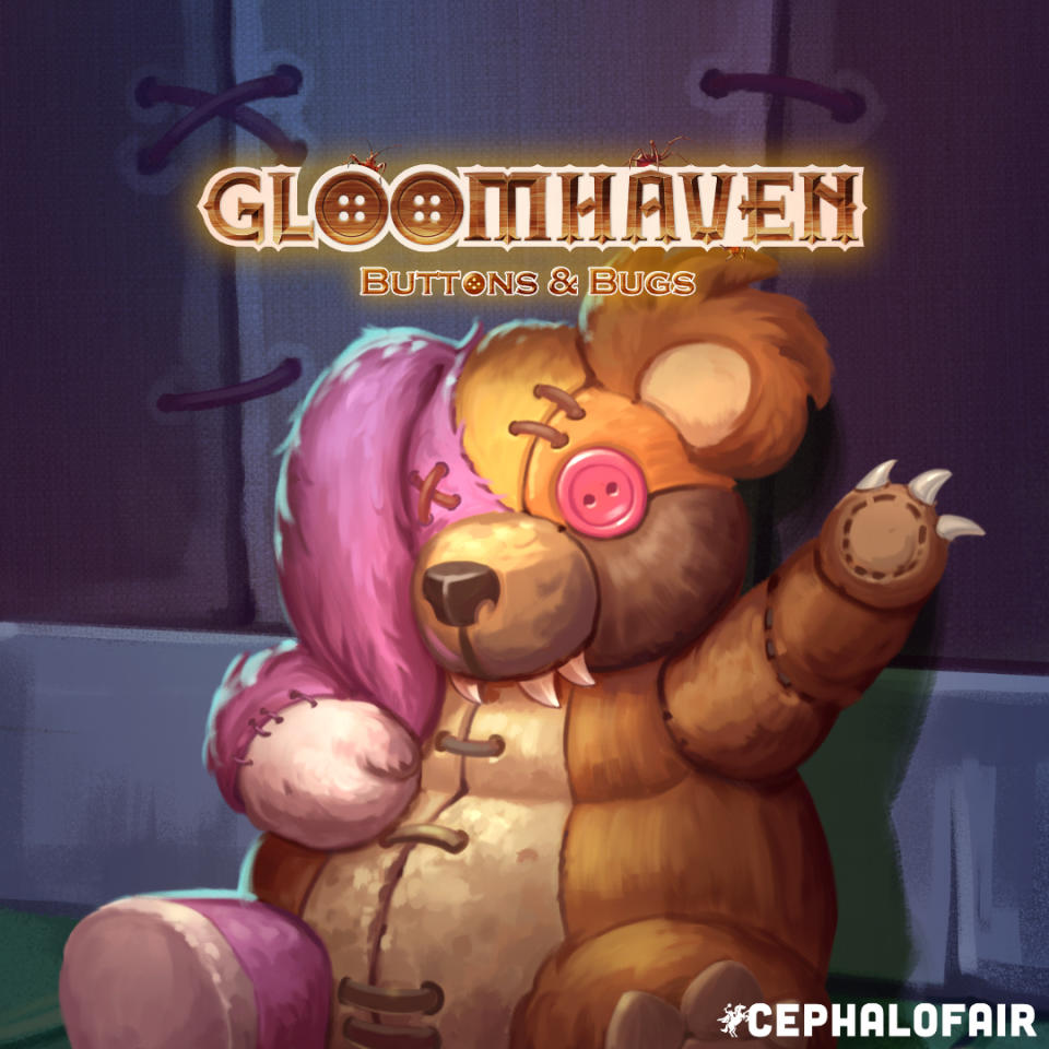 Character art from Gloomhaven: Buttons & Bugs