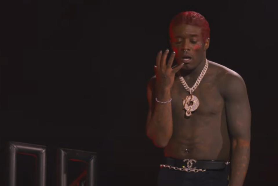 Lil Uzi Vert onstage at Coachella on Friday 12 April (YouTube)