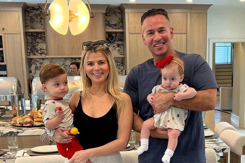 <p>Mike Sorrentino/Instagram</p> Mike and Lauren Sorrentino with their two kids