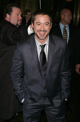 Robert Downey Jr. at the New York City premiere of Paramount Pictures' Iron Man