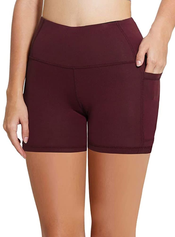 You might want to run to these <a href="https://amzn.to/3kCuO8D" target="_blank" rel="noopener noreferrer">biker shorts with pockets</a>. They come in lots of colors, such as purple and coral. You can pick among different lengths. They're made of a mix of polyester and spandex. <br /><br /><strong>Sizes: </strong>These biker shorts come in sizes XS to 5X. <a href="https://amzn.to/3iDMDlZ" target="_blank" rel="noopener noreferrer"><br /></a><strong>Rating: </strong>They have a 4.3-star rating over more than 12,600 reviews.<strong> </strong><a href="https://amzn.to/3iDMDlZ" target="_blank" rel="noopener noreferrer"><br /></a><strong>$$$:</strong> <a href="https://amzn.to/3iDMDlZ" target="_blank" rel="noopener noreferrer">Find them starting at $20 on Amazon</a>.