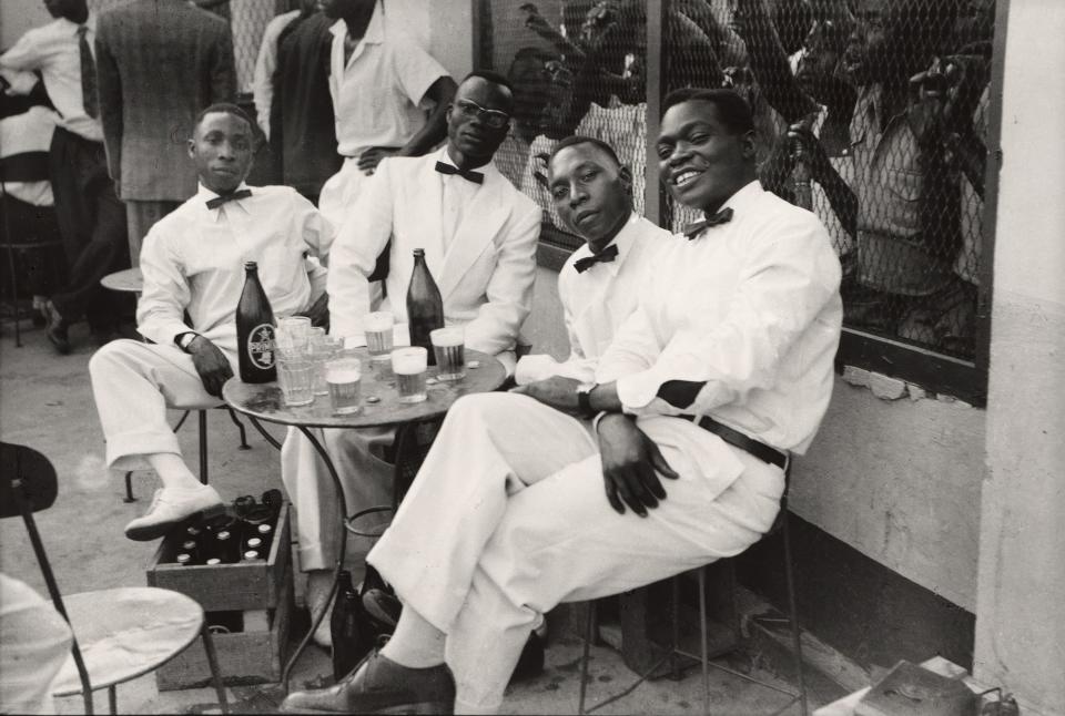 Jean Depara (Congolese, born Angola, 1928–1997). Les musiciens (The Musicians), 1975. Gelatin silver print, printed later, 19 11/16 × 23 5/8″ (50 × 60 cm). The Museum of Modern Art, New York.  CAAC-The Pigozzi Collection. Gift of Jean Pigozzi, 2019.