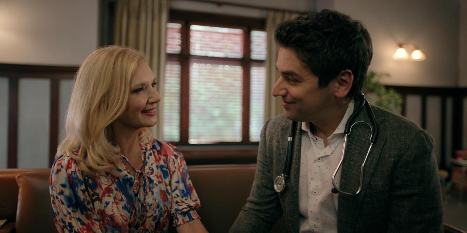 (L to R) Teryl Rothery as Muriel St. Claire, Mark Ghanime as Dr. Cameron Hayek in episode 509.