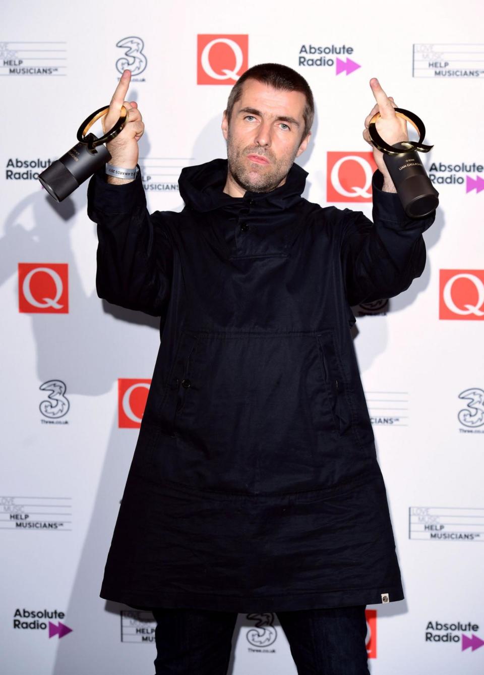 Double winner Liam Gallagher. (PA)