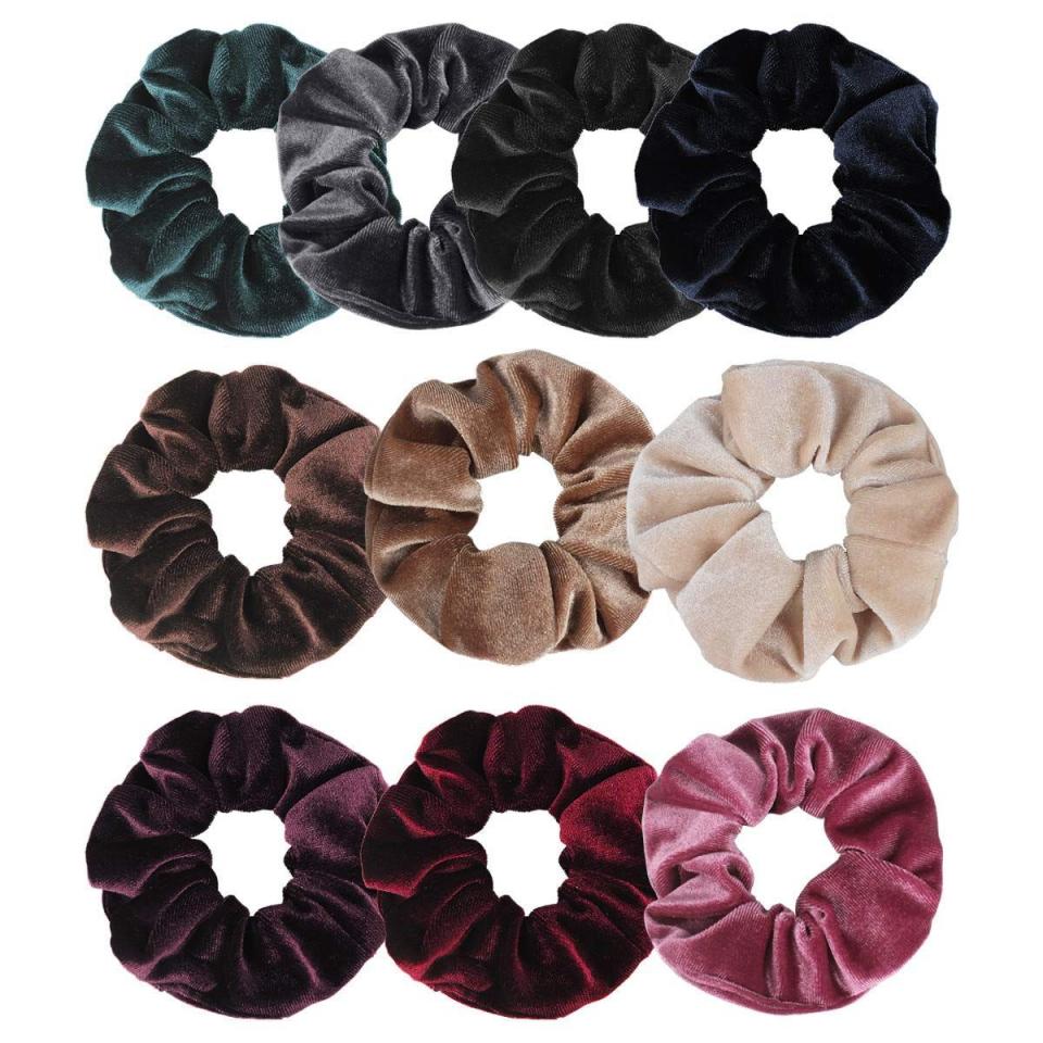 31) Jaciya Velvet Hair Scrunchies