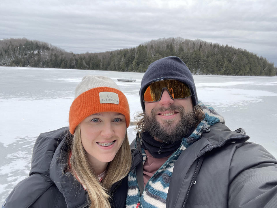 Ben Mudge with with Janice. See SWNS story SWOClaugh. A Thor lookalike who became superfit to help fight his cystic fibrosis says he can laugh properly for the first time EVER -  after trying a 