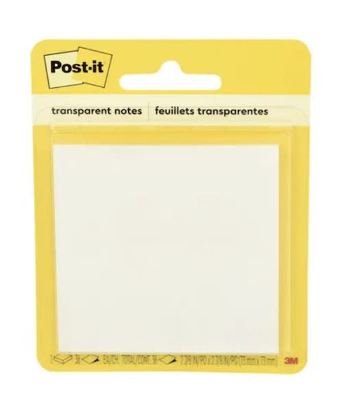 Post-it Transparent Notes, 36 Sheets per Pad