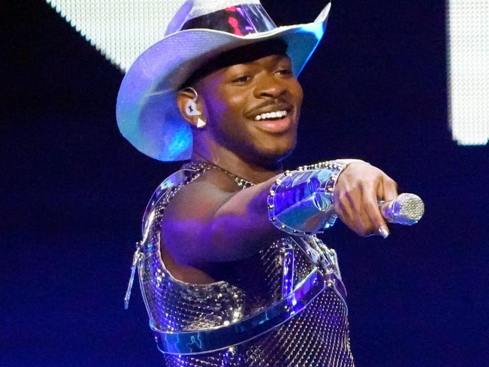 Lil Nas X performing in December 2021.