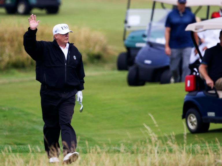 Trump uses Secret Service agents to help him cheat at golf, book claims