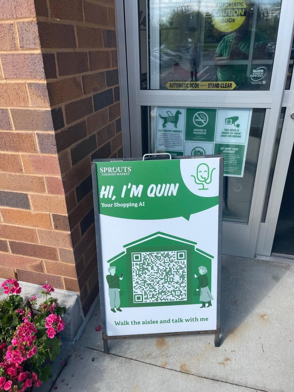 Sprouts Farmers Market in Marlton is using a shopping AI assistant to help customers. Quin can be downloaded to your phone and will assist you with information on pricing, recipes and more.