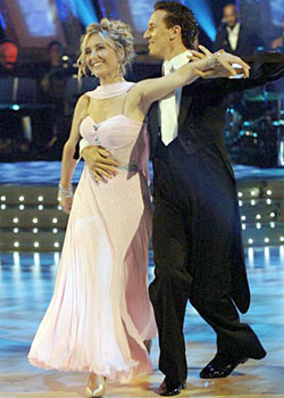 Brendan Cole pictured with Fiona Phillips in 2005