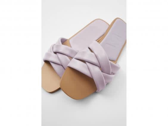 These pastel coloured sandals are perfect for a summer getaway (Zara)