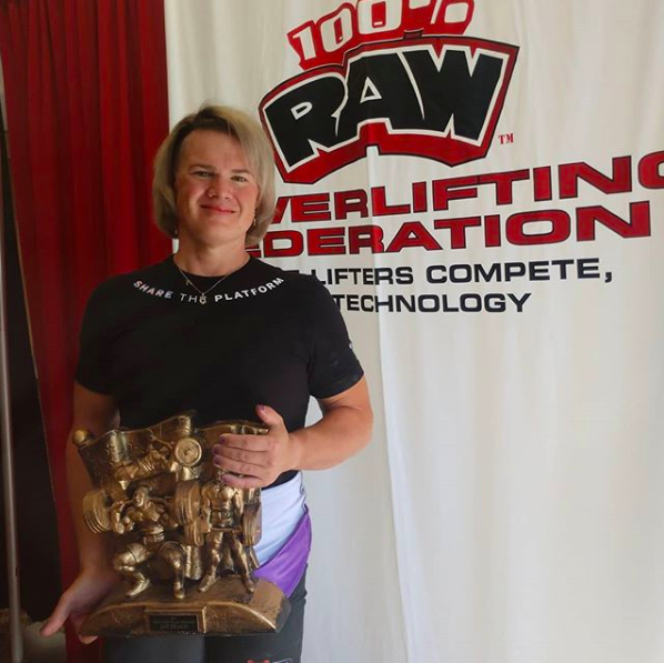 Mary Gregory celebrated her multiple record-breaking victories in women’s powerlifting at the 100% RAW competition on Instagram before authorities revoked her titles and confiscated her trophies. (Photo: Courtesy of Instagram/75MaryLifts)