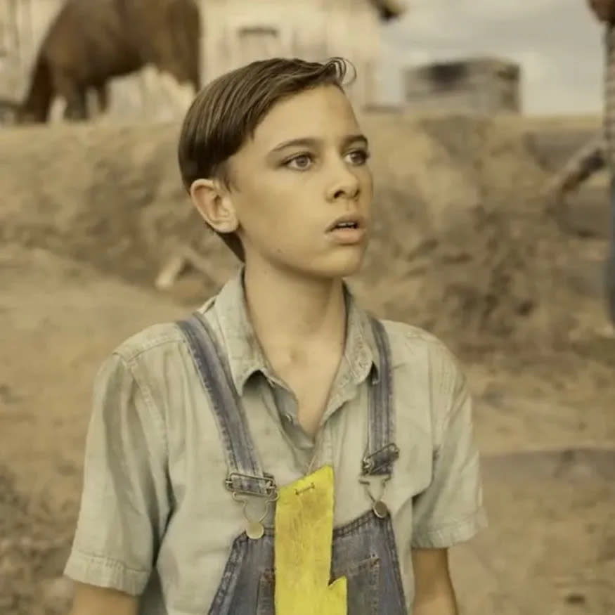 Dressed in overalls and homemade Captain Marvel Jr. lightning bolt insignia, young Australian actor Chaydon Jay played the boy Elvis Presley in the Tupelo scenes of Baz Luhrmann's biopic, "Elvis."