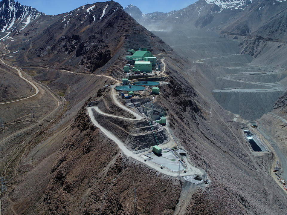 Eine Kupfermine des Bergbaukonzerns Anglo American in Los Bronces, Chile (Foto: Anglo American/Handout via REUTERS)