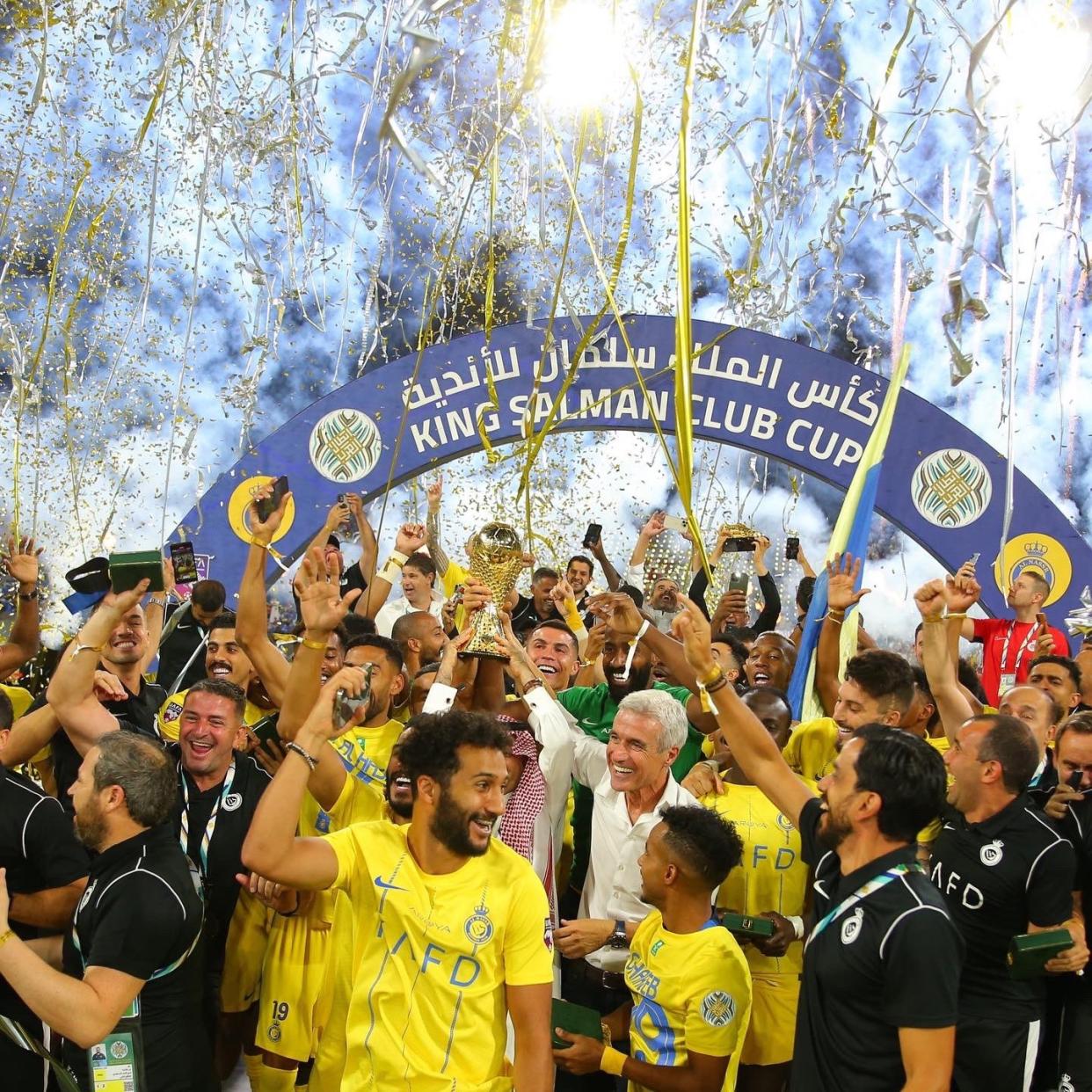 Ronaldo y su equipo Al Nassr ya son campeones.