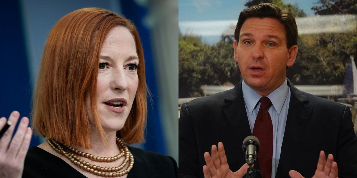 Jen Psaki; Ron DeSantis