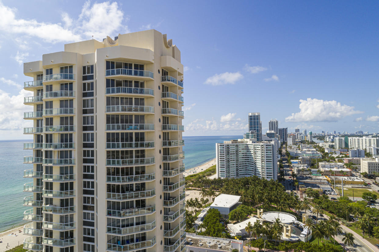 Miami Beach, Florida, St. Tropez Oceanfront Condominium with view. (Photo by: Jeffrey Greenberg/Universal Images Group via Getty Images)