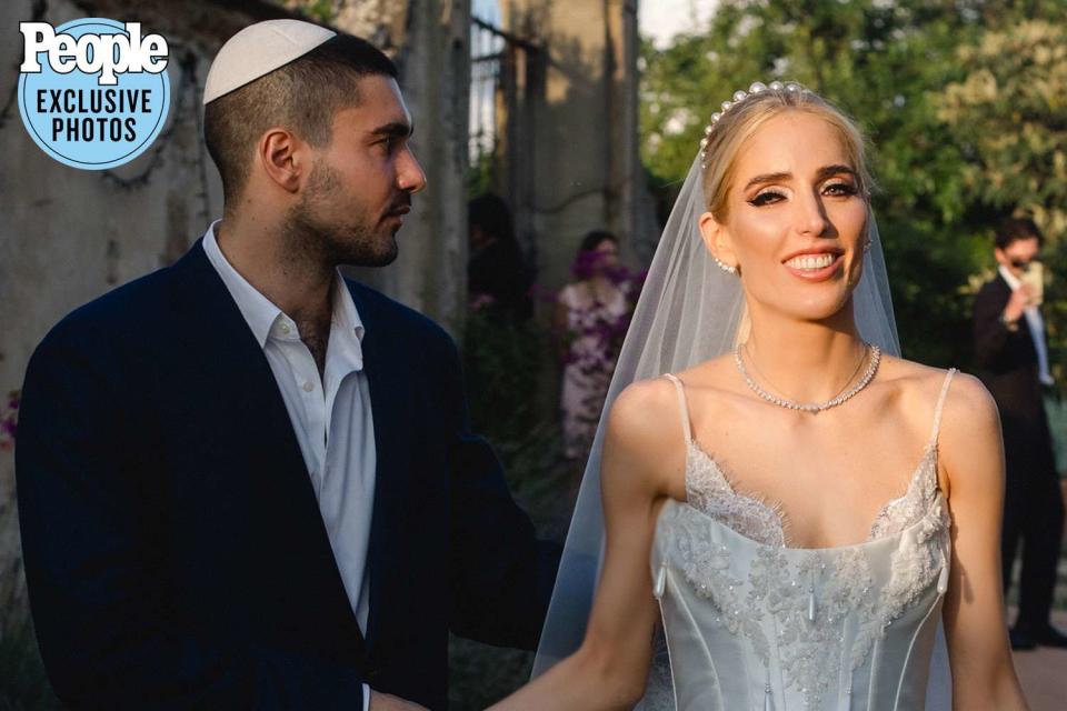 <p>TALI PHOTOGRAPHY</p> Karen Shiboleth and Rory Japp at their wedding in Florence, Italy on July 3. 