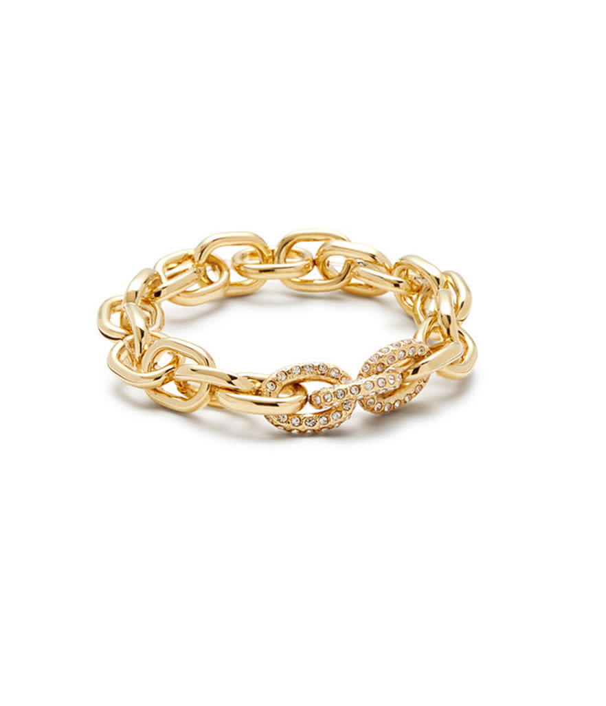 Ann Taylor Pave Link Stretch Bracelet