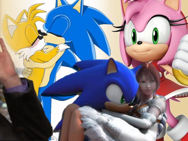 sonic x amy kisses sonic