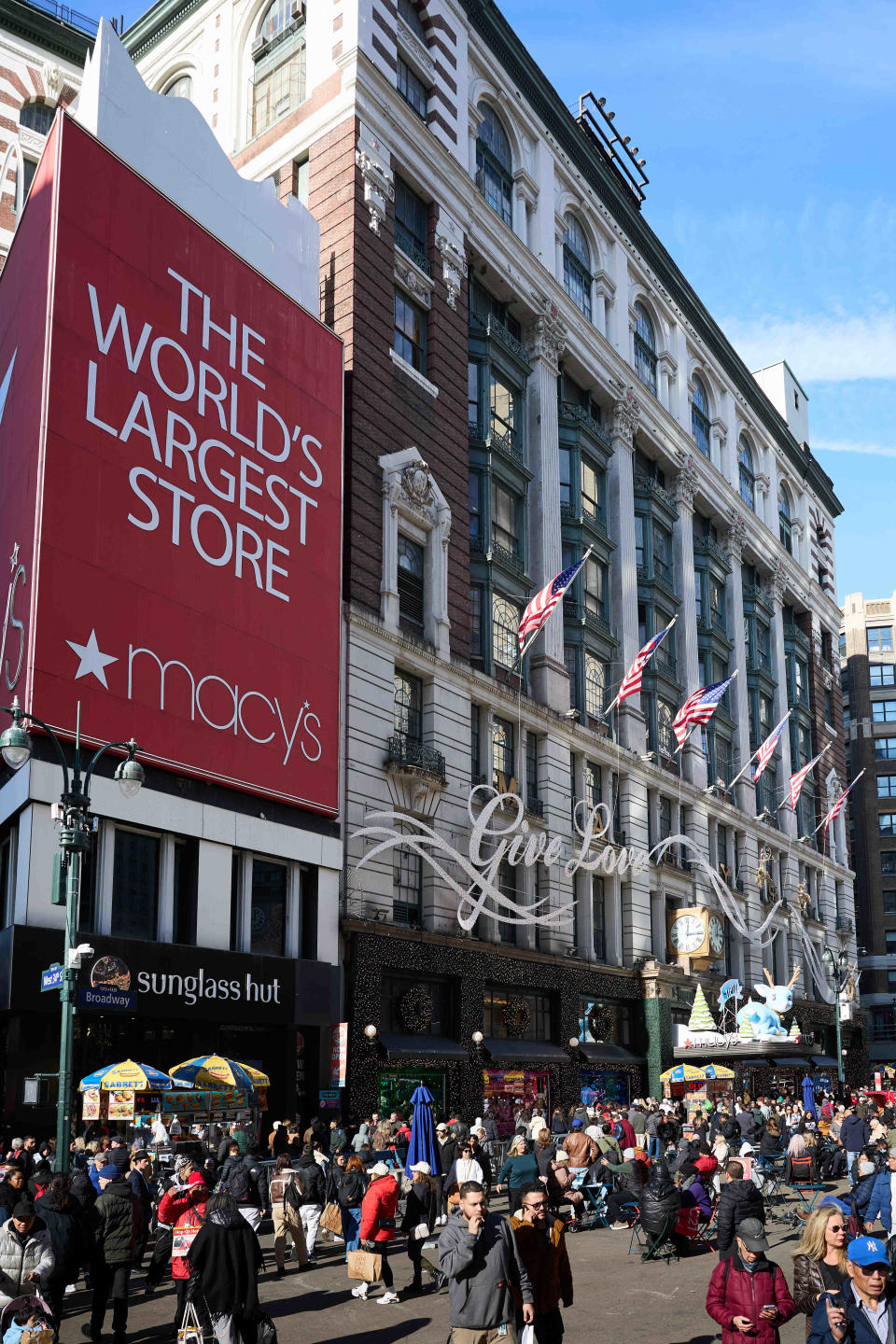 Black Friday shoppers in New York City.