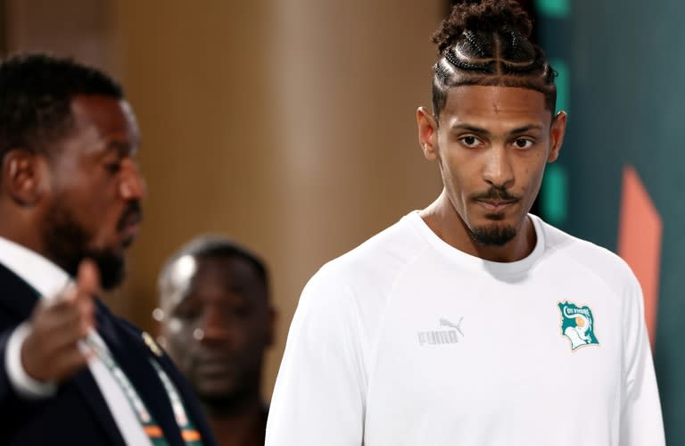 Sebastien Haller and Ivory Coast are preparing for Sunday's Africa Cup of Nations final against <a class="link " href="https://sports.yahoo.com/soccer/teams/nigeria-women/" data-i13n="sec:content-canvas;subsec:anchor_text;elm:context_link" data-ylk="slk:Nigeria;sec:content-canvas;subsec:anchor_text;elm:context_link;itc:0">Nigeria</a> in Abidjan (FRANCK FIFE)
