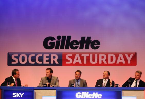 Le Tissier, Nicholas and Thompson were regulars on Sky's Soccer Saturday programme (Getty)