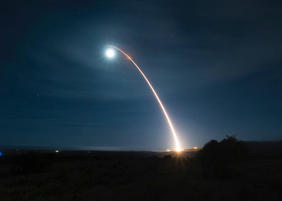 Air Force Vandenberg Minuteman ICBM test