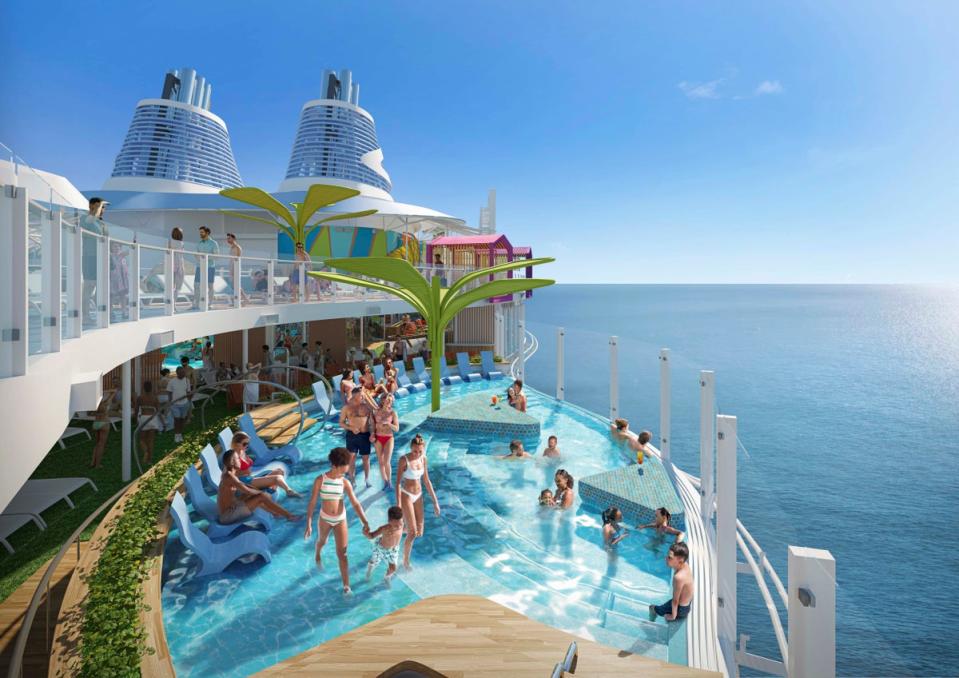 The ship will also hold the largest cruise ship water park (Royal Caribbean)