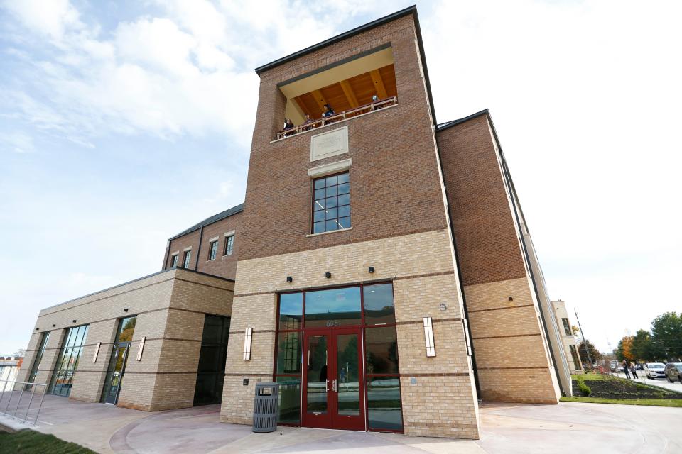 Drury University unveiled its newest building, the C.H. “Chub” O’Reilly Enterprise Center, with a ceremony on Friday, Oct. 28, 2022. The building doesn't officially open until January although faculty and staff have begun to move in.