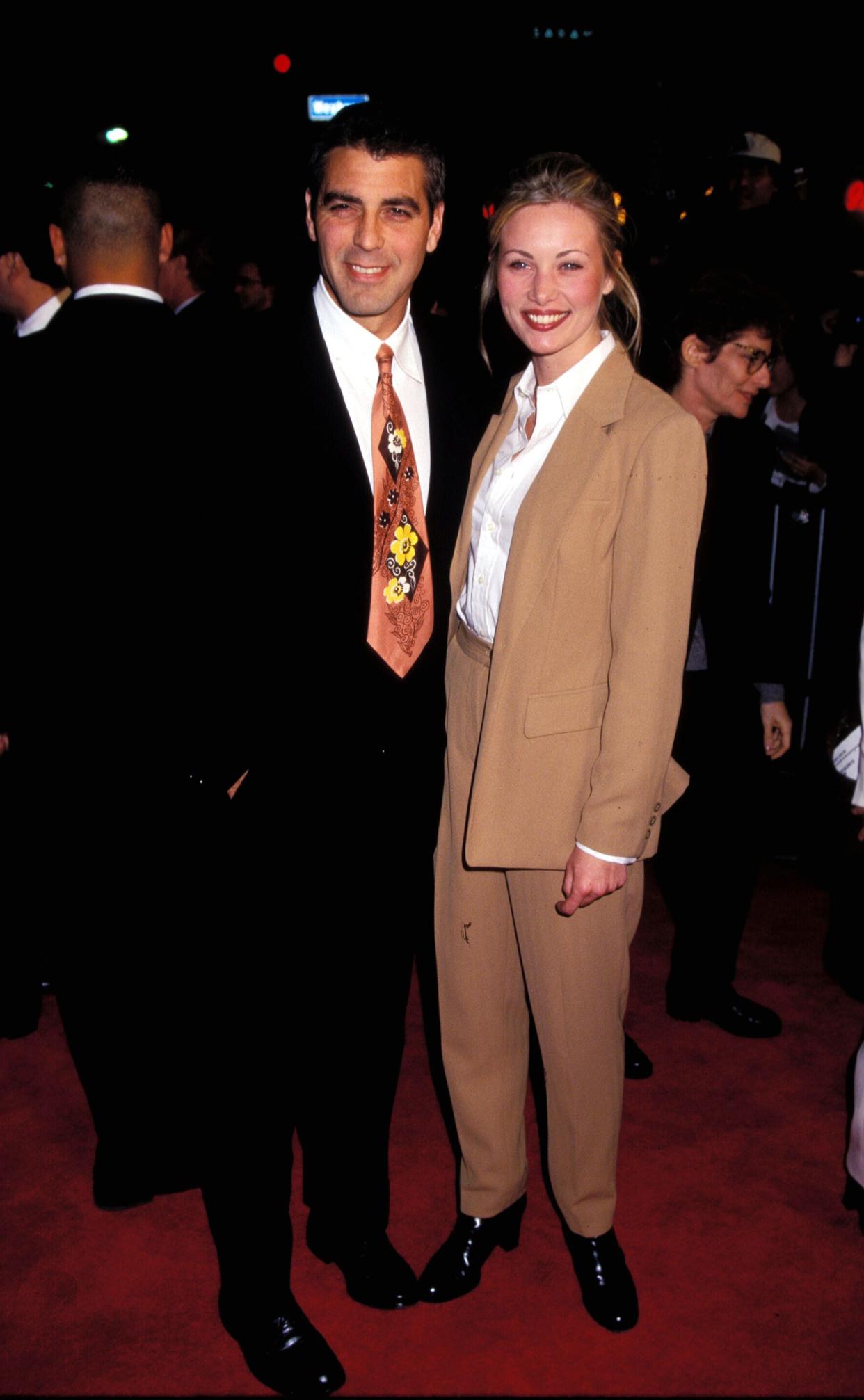 Clooney and Celine Balitran in 1995.