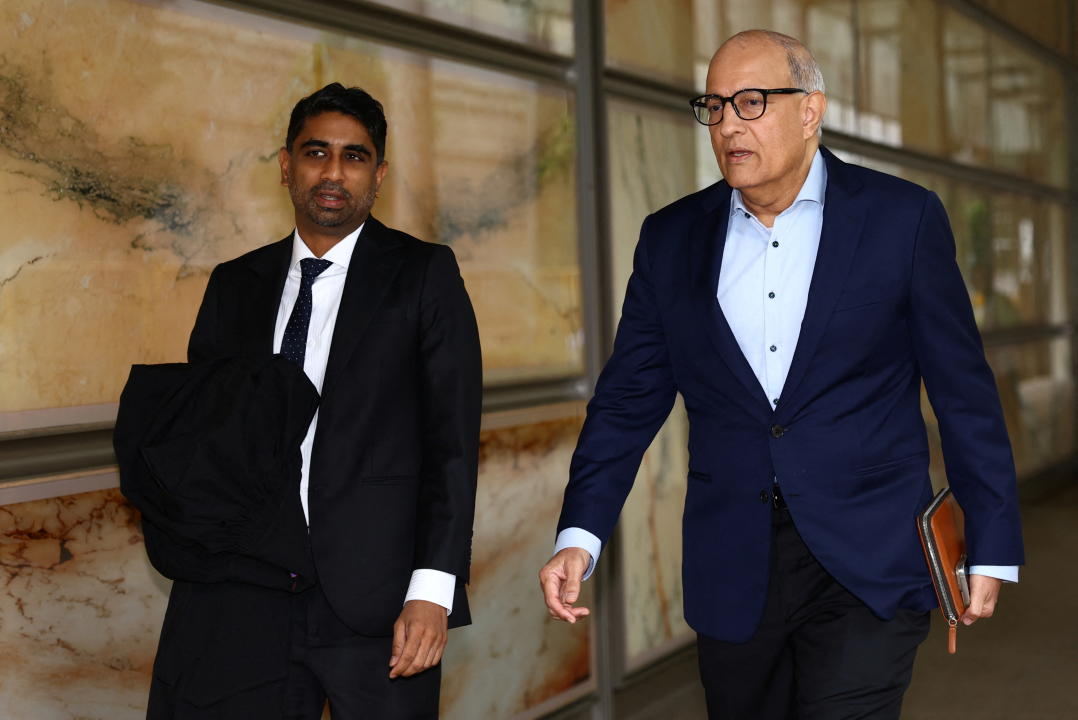 Singapore's former transport minister S. Iswaran arrives at the Supreme Court in Singapore July 5, 2024. REUTERS/Edgar Su