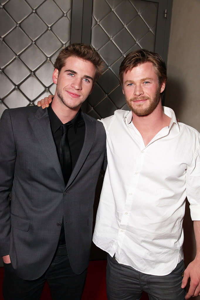 The Last Song LA Premiere 2010 Liam Hemsworth Chris Hemsworth