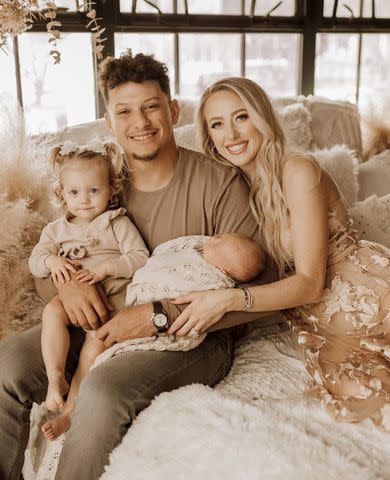 Melissa Loren Photography Patrick Mahomes and Brittany Mahomes with son Bronze and daughter Sterling