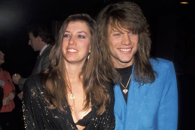 <p>Ron Galella/Ron Galella Collection via Getty</p> Jon Bon Jovi and his wife Dorothea in 1990.