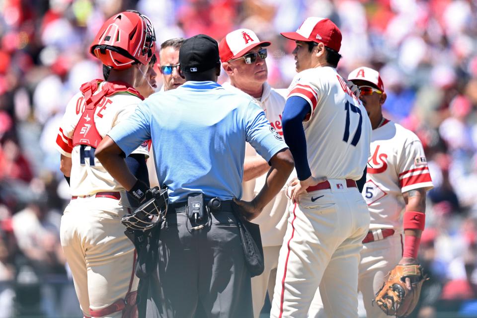 Shohei Ohtani has a UCL tear and won't pitch the remainder of the 2023 MLB season.